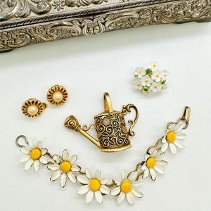 Vintage Flower Garden Jewelry Lot